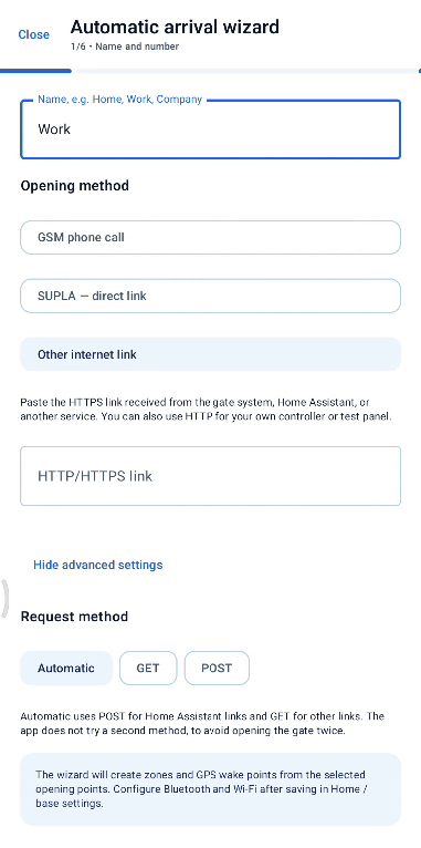 Screenshot: Other internet link